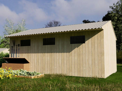 Dřevěný zahradní domek 4 x 6 m