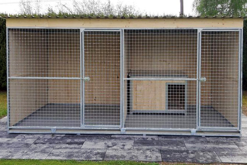 Dvojkotec pro psy 2 x 4 m
