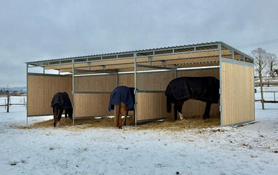 Holzunterstand für Pferde 3 x 6 m