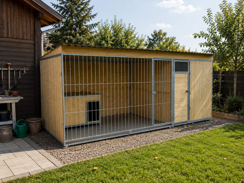 Kotec pro psa 2 x 3 m s přístavkem 2 x 2 m