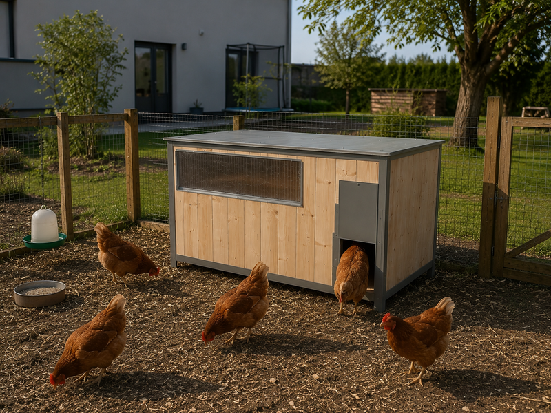 FarmHouse 160 – izolovaný kurník pro 6–8 slepic s venkovním sběrem vajec